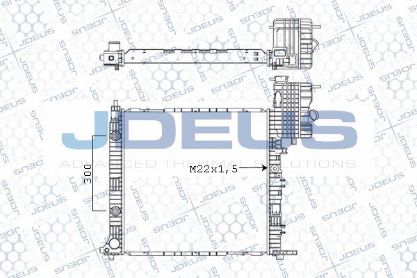 Jdeus M-0171220 - Радіатор, охолодження двигуна autozip.com.ua