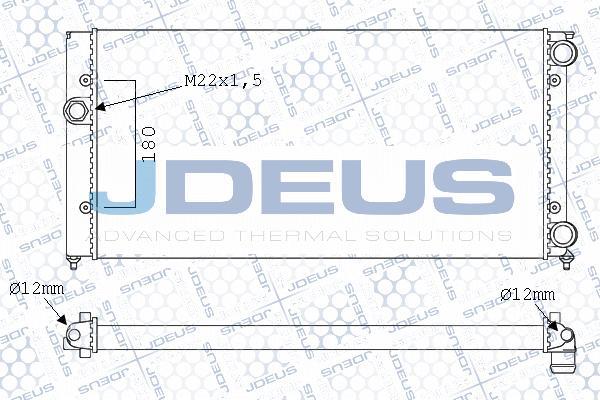 Jdeus M-0300470 - Радіатор, охолодження двигуна autozip.com.ua