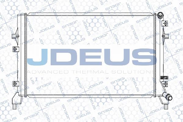 Jdeus M-0300530 - Радіатор, охолодження двигуна autozip.com.ua