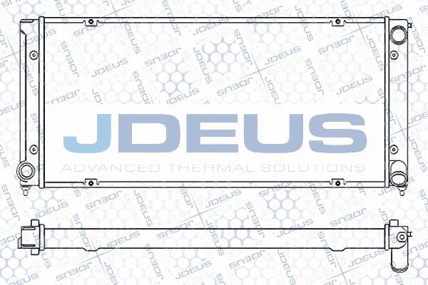 Jdeus M-0300040 - Радіатор, охолодження двигуна autozip.com.ua