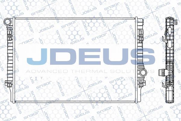 Jdeus M-0300190 - Радіатор, охолодження двигуна autozip.com.ua