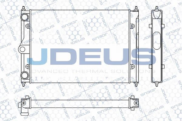 Jdeus M-030017A - Радіатор, охолодження двигуна autozip.com.ua