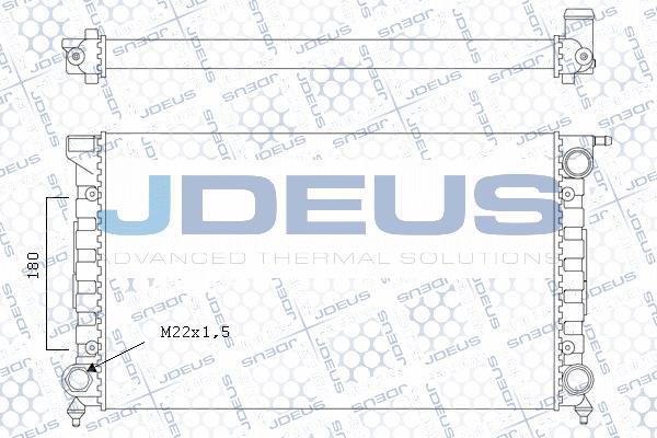 Jdeus M-0300350 - Радіатор, охолодження двигуна autozip.com.ua
