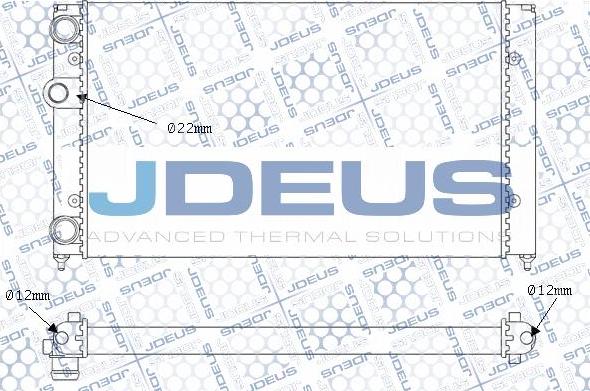 Jdeus M-0300360 - Радіатор, охолодження двигуна autozip.com.ua