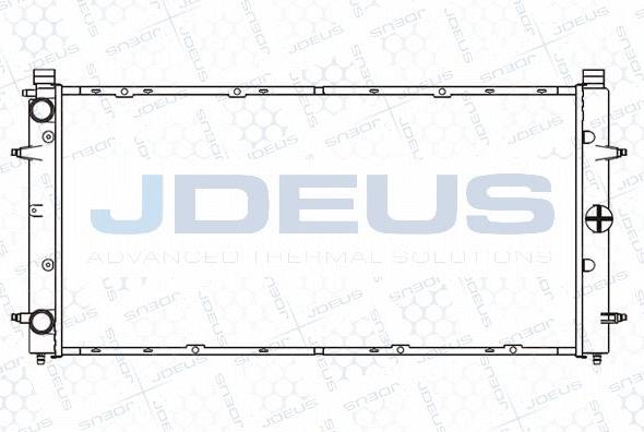Jdeus M-0300250 - Радіатор, охолодження двигуна autozip.com.ua