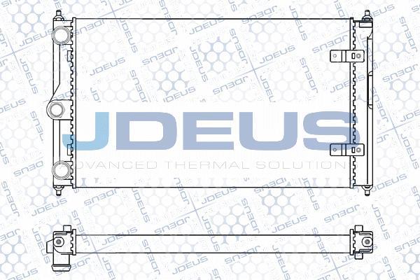 Jdeus M-030028A - Радіатор, охолодження двигуна autozip.com.ua