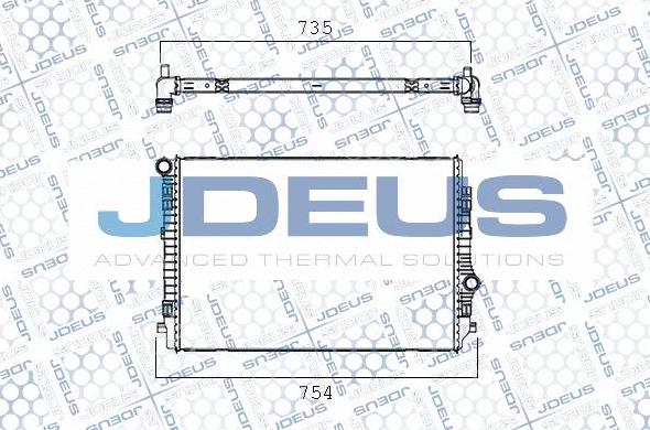 Jdeus M-0300720 - Радіатор, охолодження двигуна autozip.com.ua