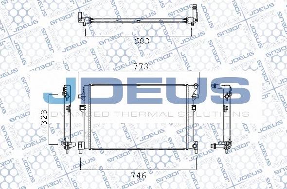 Jdeus M-030072X - Низькотемпературний охолоджувач, інтеркулер autozip.com.ua