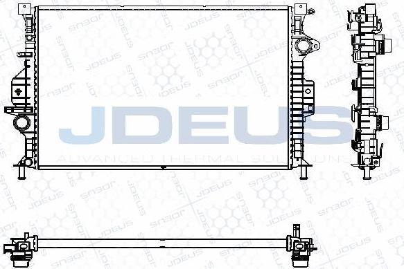Jdeus M-0310560 - Радіатор, охолодження двигуна autozip.com.ua