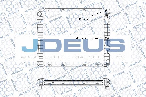 Jdeus M-0310210 - Радіатор, охолодження двигуна autozip.com.ua