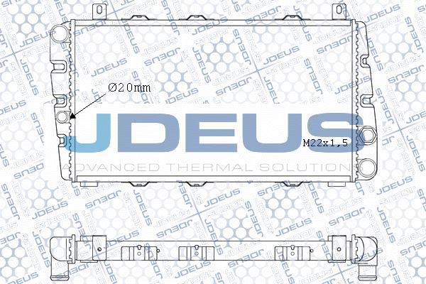 Jdeus M-038004A - Радіатор, охолодження двигуна autozip.com.ua