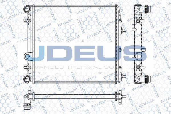Jdeus M-0250090 - Радіатор, охолодження двигуна autozip.com.ua