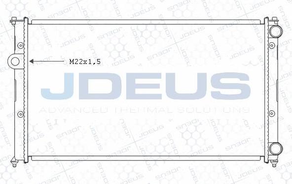 Jdeus M-0250051 - Радіатор, охолодження двигуна autozip.com.ua