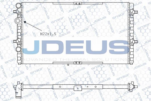 Jdeus M-0250060 - Радіатор, охолодження двигуна autozip.com.ua