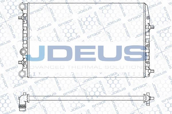 Jdeus M-0250080 - Радіатор, охолодження двигуна autozip.com.ua