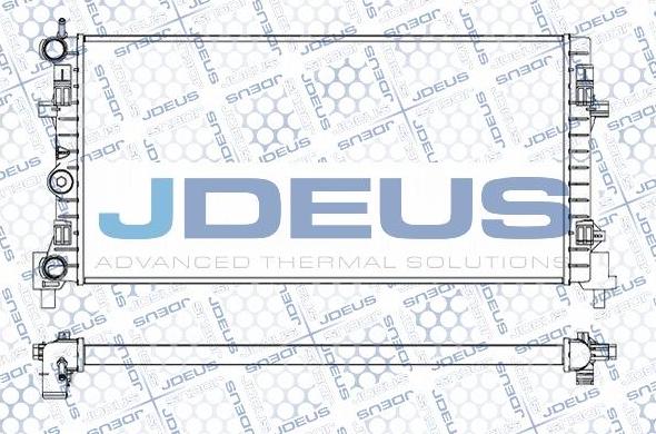Jdeus M-0250130 - Радіатор, охолодження двигуна autozip.com.ua