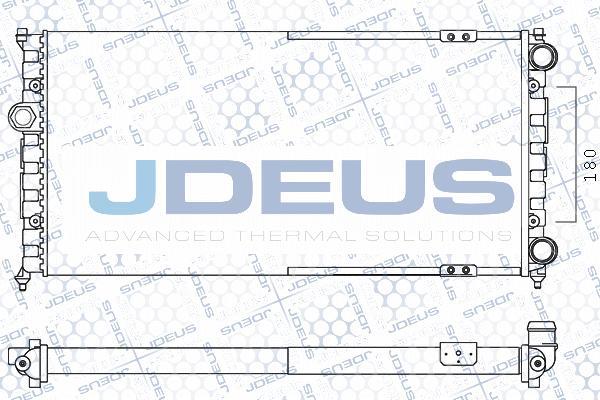 Jdeus M-0250230 - Радіатор, охолодження двигуна autozip.com.ua
