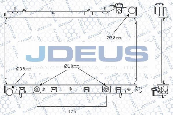 Jdeus M-0260090 - Радіатор, охолодження двигуна autozip.com.ua