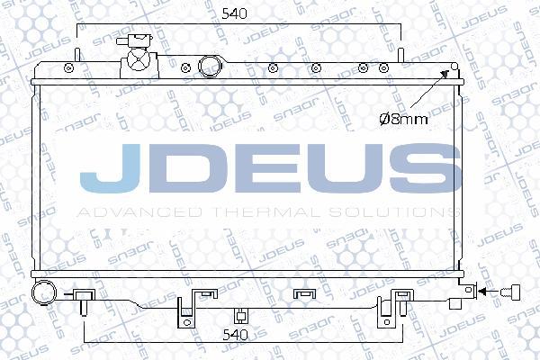 Jdeus M-0260040 - Радіатор, охолодження двигуна autozip.com.ua
