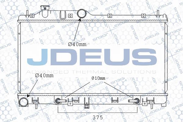 Jdeus M-026010A - Радіатор, охолодження двигуна autozip.com.ua