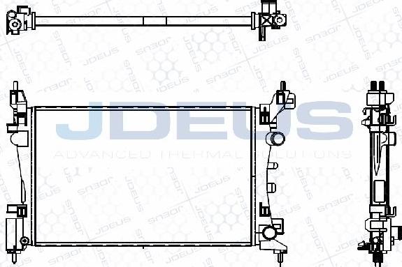 Jdeus M-0200950 - Радіатор, охолодження двигуна autozip.com.ua