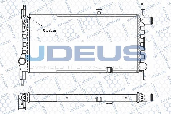 Jdeus M-020054A - Радіатор, охолодження двигуна autozip.com.ua