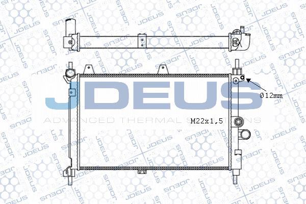 Jdeus M-0200620 - Радіатор, охолодження двигуна autozip.com.ua