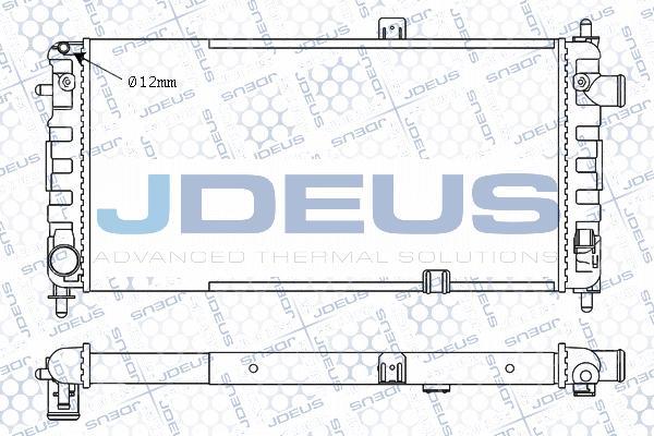 Jdeus M-020002A - Радіатор, охолодження двигуна autozip.com.ua