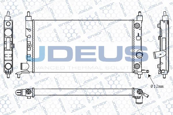 Jdeus M-020013A - Радіатор, охолодження двигуна autozip.com.ua