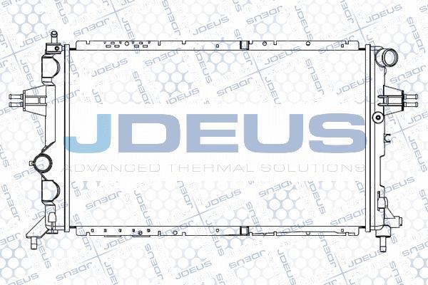 Jdeus M-0200820 - Радіатор, охолодження двигуна autozip.com.ua