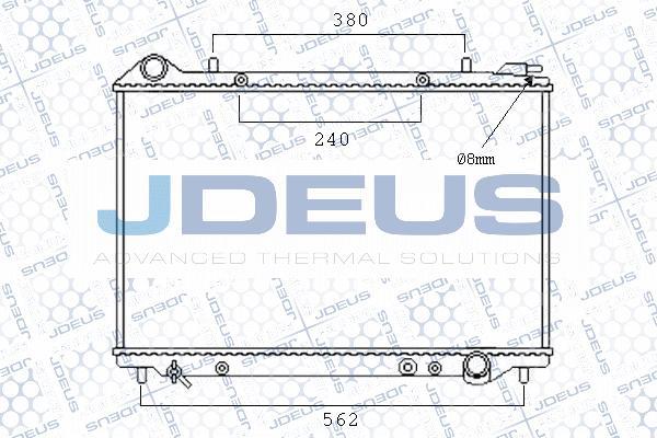 Jdeus M-0200340 - Радіатор, охолодження двигуна autozip.com.ua