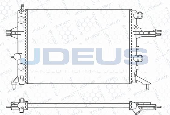 Jdeus M-0200740 - Радіатор, охолодження двигуна autozip.com.ua