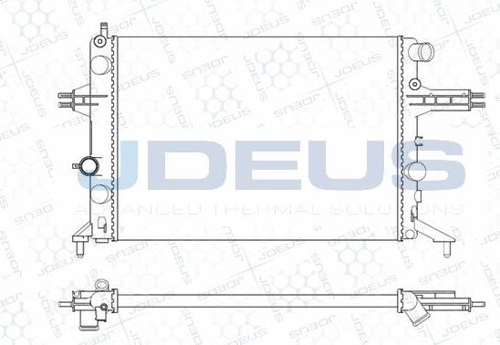 Jdeus M-0200760 - Радіатор, охолодження двигуна autozip.com.ua