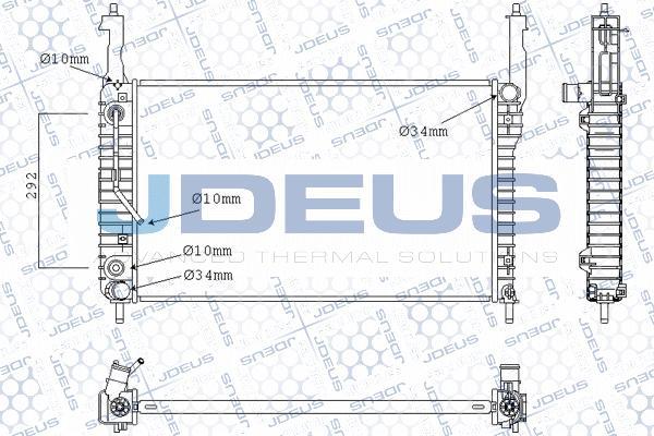 Jdeus M-0200700 - Радіатор, охолодження двигуна autozip.com.ua