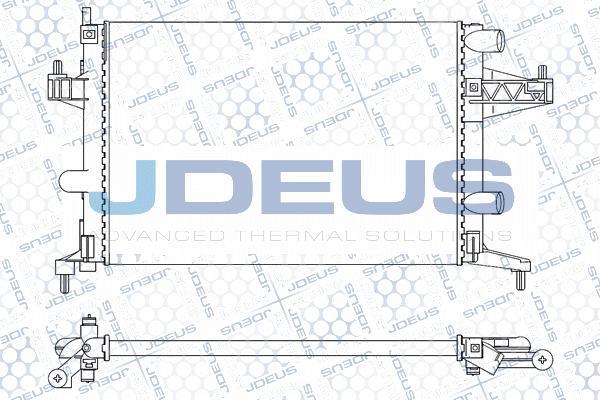 Jdeus M-0200730 - Радіатор, охолодження двигуна autozip.com.ua