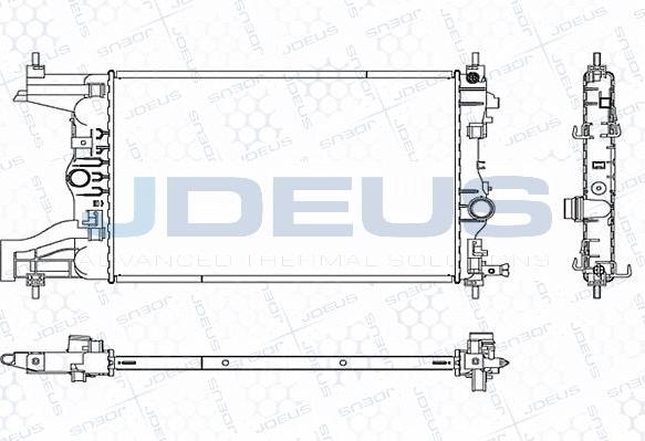 Jdeus M-0201050 - Радіатор, охолодження двигуна autozip.com.ua