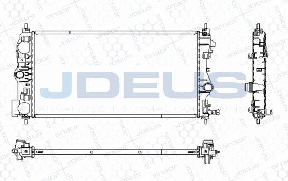 Jdeus M-0201030 - Радіатор, охолодження двигуна autozip.com.ua