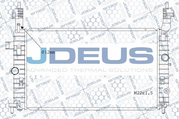 Jdeus M-0201020 - Радіатор, охолодження двигуна autozip.com.ua