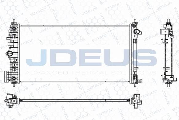 Jdeus M-0280130 - Радіатор, охолодження двигуна autozip.com.ua