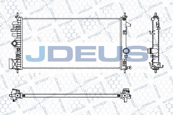 Jdeus M-0201130 - Радіатор, охолодження двигуна autozip.com.ua