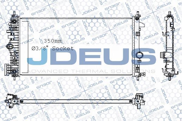 Jdeus M-0201120 - Радіатор, охолодження двигуна autozip.com.ua