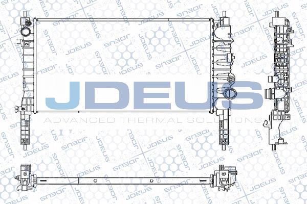 Jdeus M-0201390 - Радіатор, охолодження двигуна autozip.com.ua