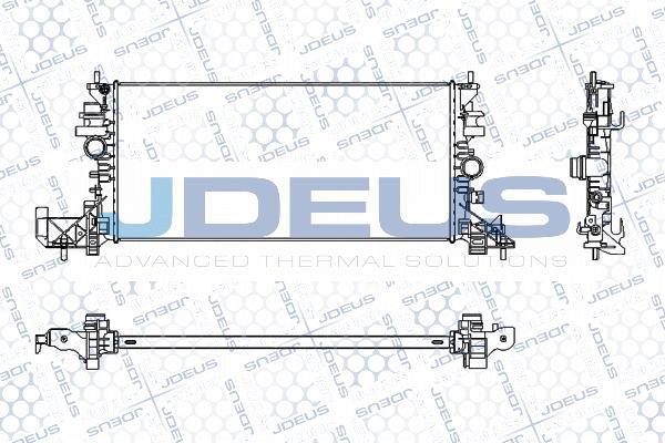 Jdeus M-0201330 - Радіатор, охолодження двигуна autozip.com.ua