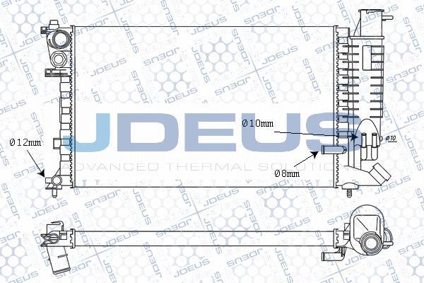 Jdeus M-021054A - Радіатор, охолодження двигуна autozip.com.ua