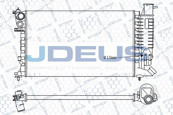 Jdeus M-021056A - Радіатор, охолодження двигуна autozip.com.ua