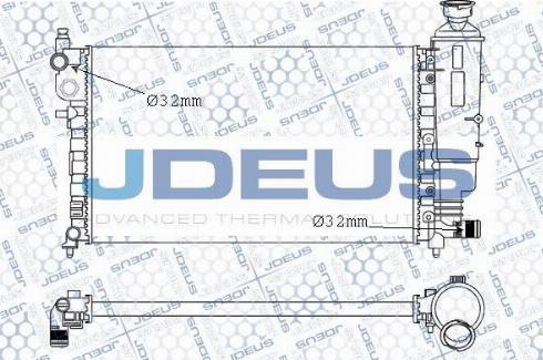 Jdeus M-0210580 - Радіатор, охолодження двигуна autozip.com.ua