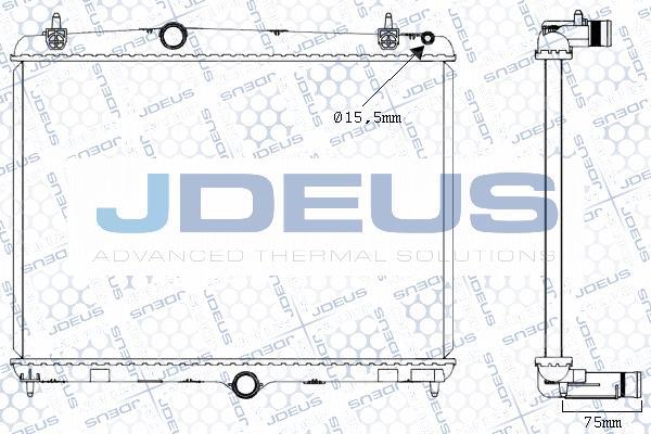 Jdeus M-0210520 - Радіатор, охолодження двигуна autozip.com.ua