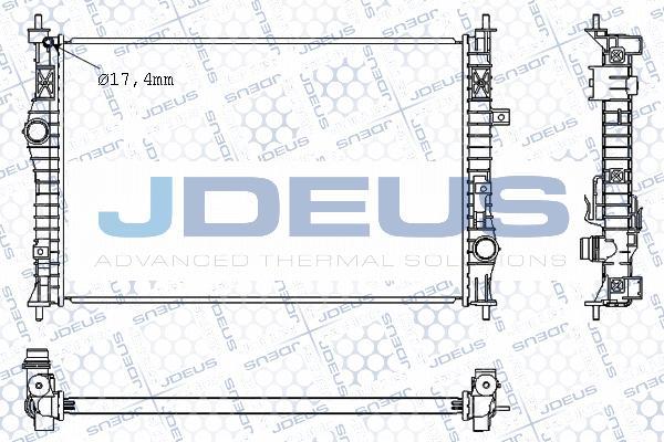 Jdeus M-0210610 - Радіатор, охолодження двигуна autozip.com.ua