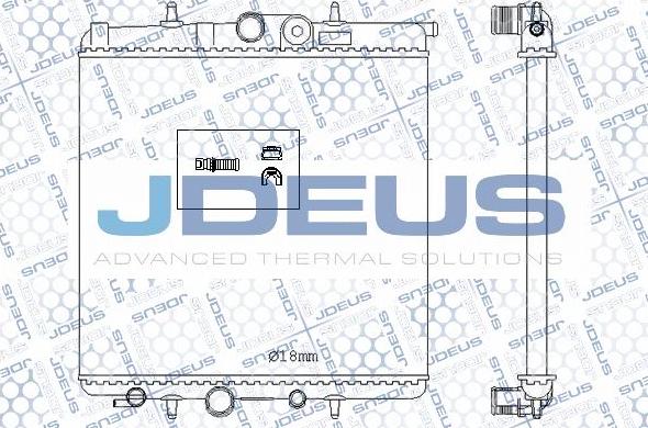 Jdeus M-0210620 - Радіатор, охолодження двигуна autozip.com.ua