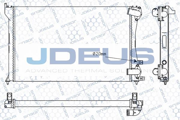 Jdeus M-0210060 - Радіатор, охолодження двигуна autozip.com.ua